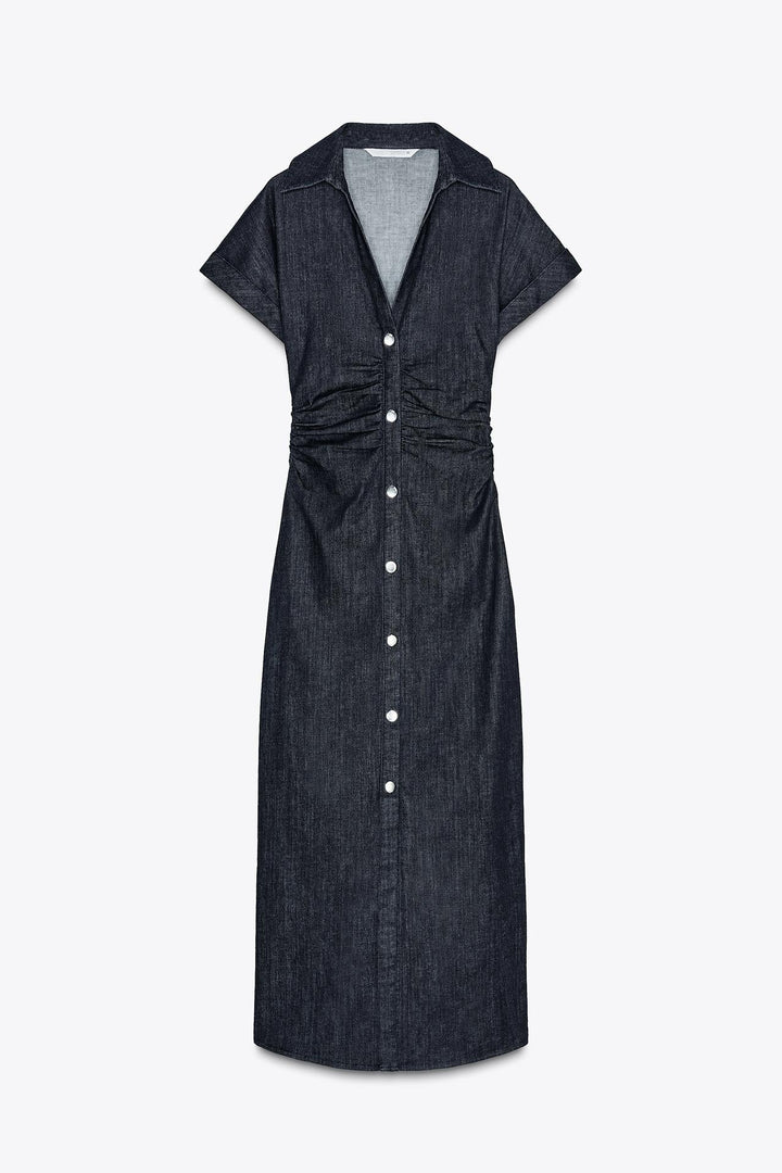 YunaWear | Elegante Denim Jurk