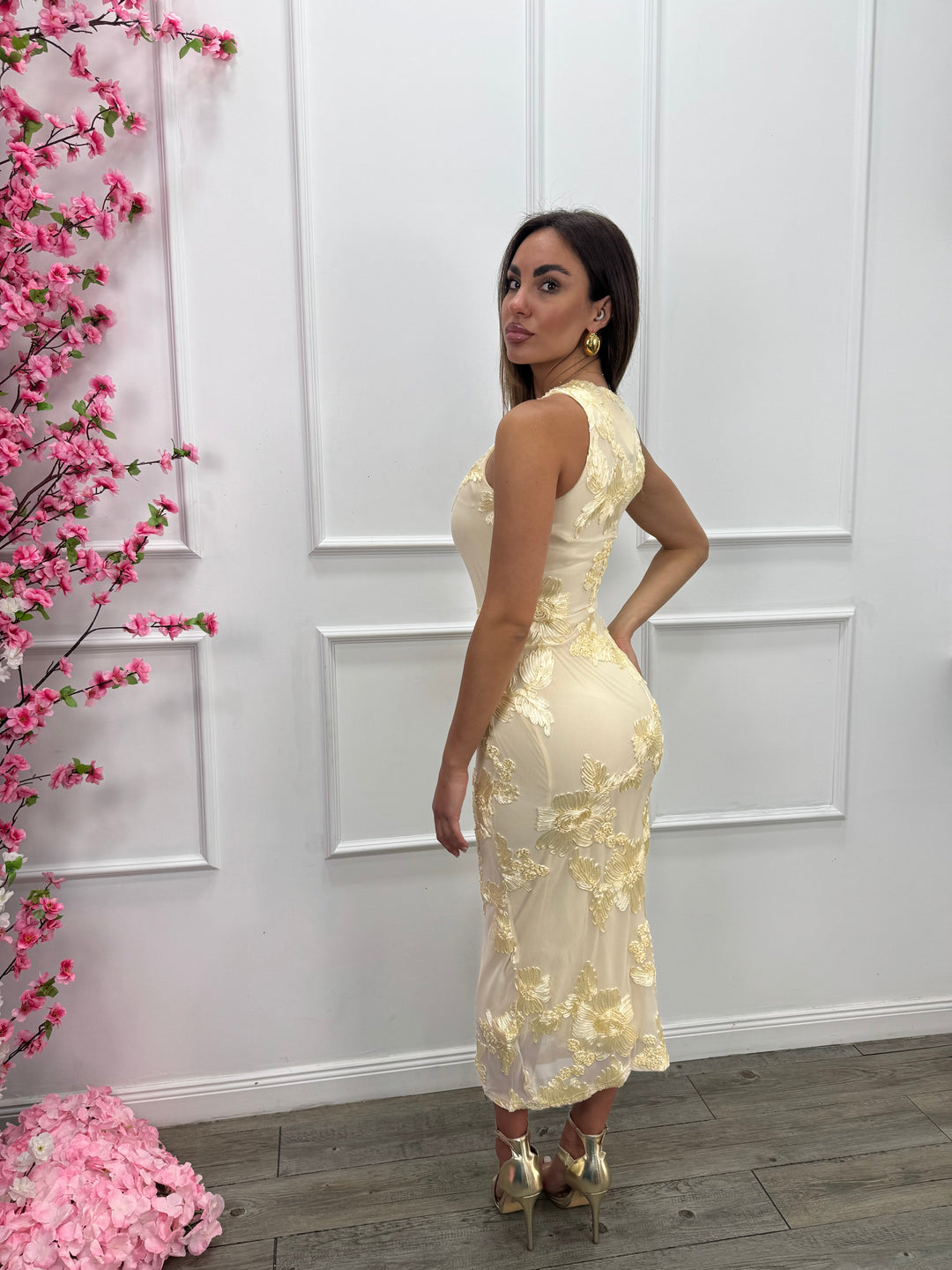 YunaWear | Chique Avondjurk in Bloemenprint