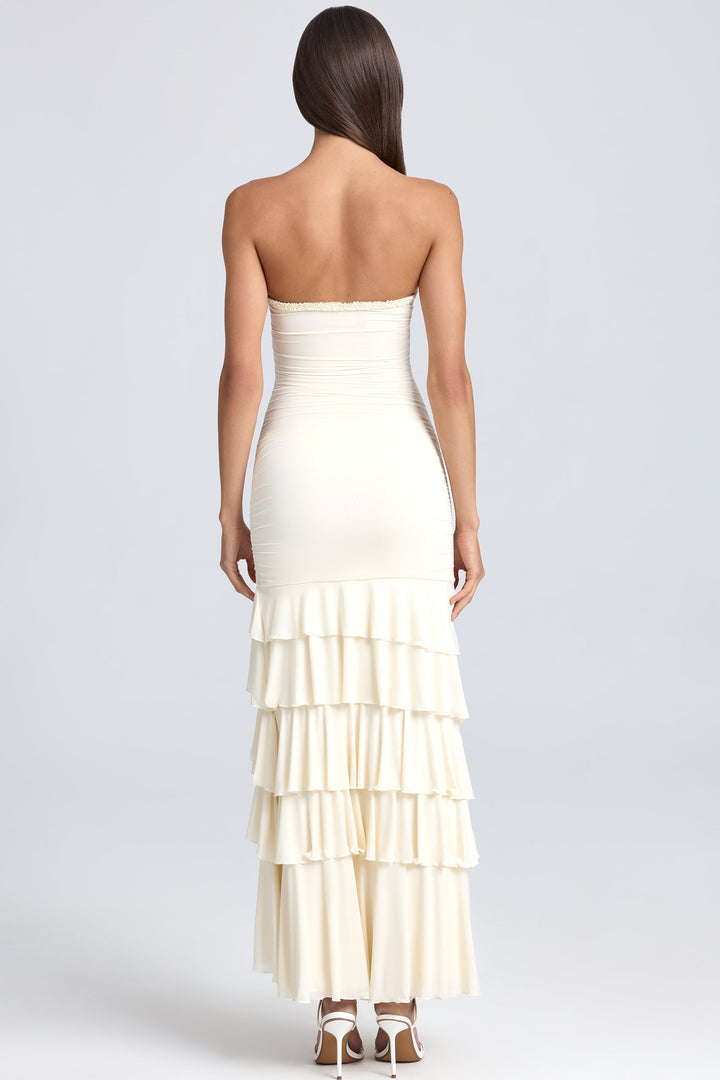 YunaWear | Seraphina Ruffle Maxi Jurk