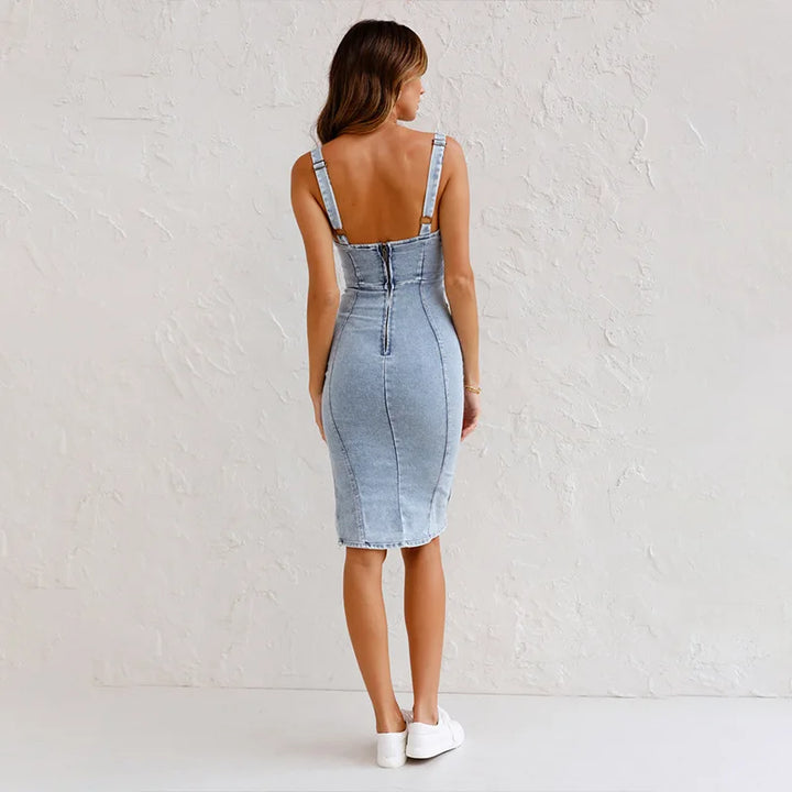 YunaWear | Bodycon Denim Jurk